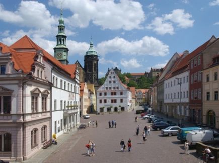 View of Pirna's market square