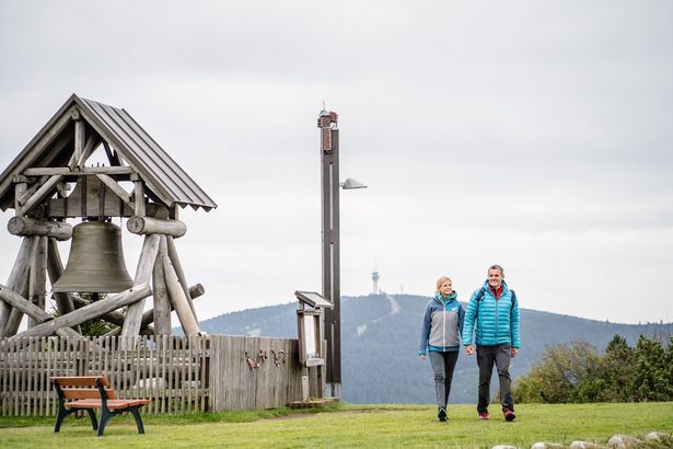 Oberwiesenthal am Kammweg Erzgebirge-Vogtland